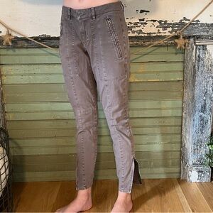 Adorable Grey Ankle Pants with Zipper by New Haven at Urban Outfitters